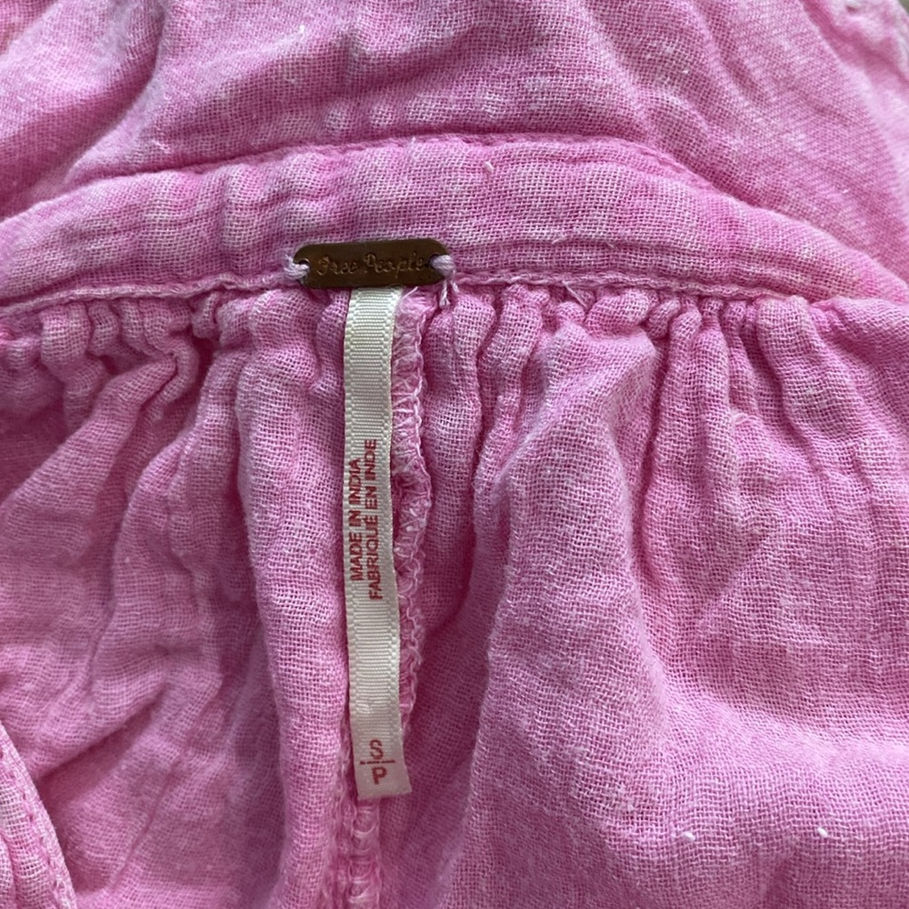 free people, beautiful summer pink small petite dress - Picture 5 of 5